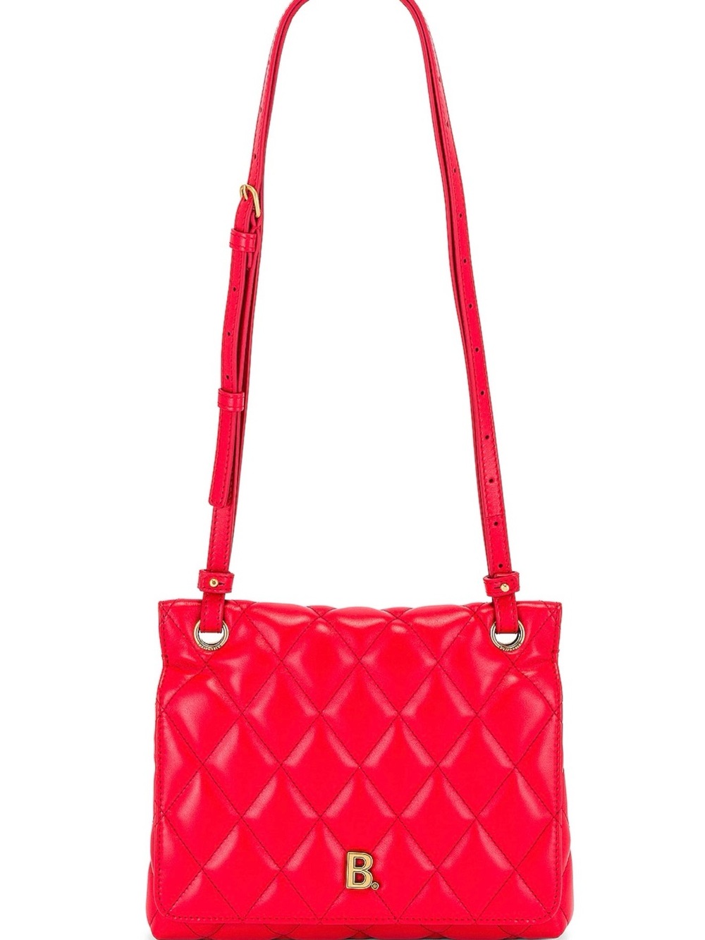 Balenciaga Medium Quilted Leather B Shoulder Bag